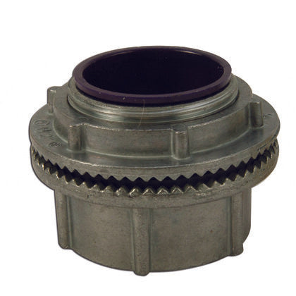Conduit Hub, 1-1/2", Insulated, Raintight, Zinc Die Cast