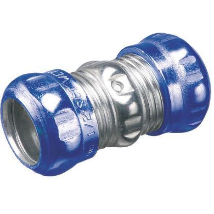 EMT Compression Coupling, 1/2 inch, Raintight/Concrete Tight, Steel