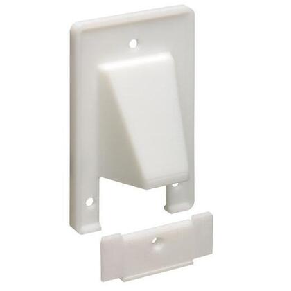 Cable Entrance Hood, 1-Gang, Reversible, White