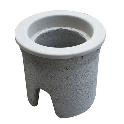 Round Pull Box, Diameter: 9", Depth: 12", Concrete