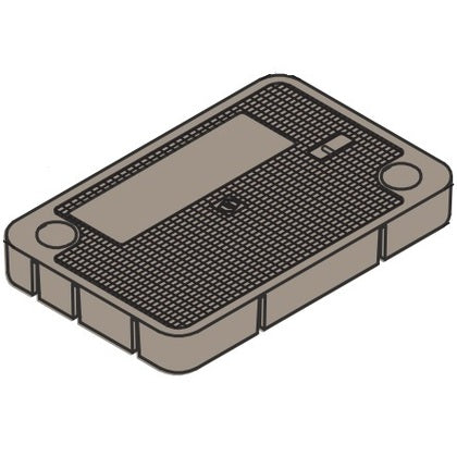 Cover, R Series, 10 x 15 x 1-3/4", Legend: ELECTRIC, Composite
