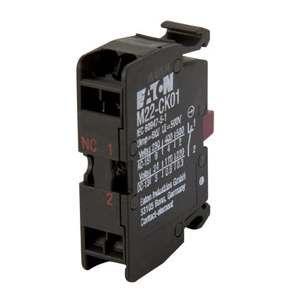 Pilot Device, 22mm, Contact Block, 1NC, M22, Front Mount