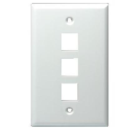 3-Port Blank Wallplate