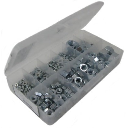 Hex Nut Kit, Assorted Sizes, 339 Nuts