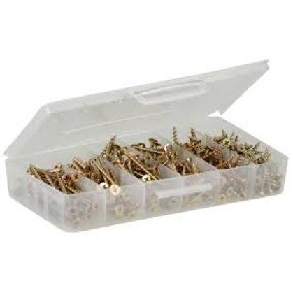 Wood Screw Kit, # 6, Yellow Zinc