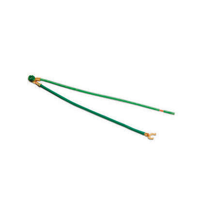 Single-Gang Ground Bonding Pigtail, 12 AWG, 8" Incoming Lead