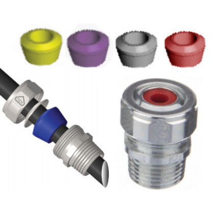 Cord Grip Connector Kit, 1", Cord Range 0.375 - 1.125, Steel