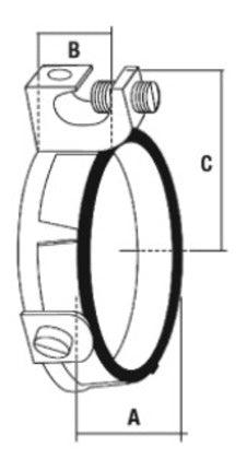 Grounding Bushing, 1", Threaded, Insulated, Malleable Iron