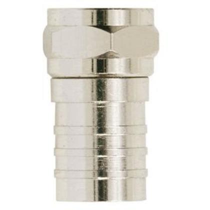 RG-6 F Hex Crimp Connector, 10/Card