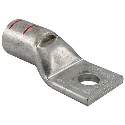Compression Lug, 1-Hole, Copper, 8 AWG, 1/4" Stud Size