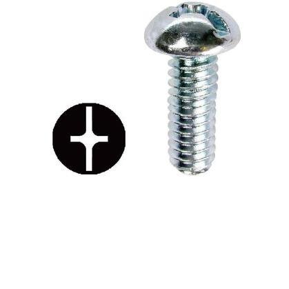 1/4" x 1/2" Steel Round Head Machine Screw