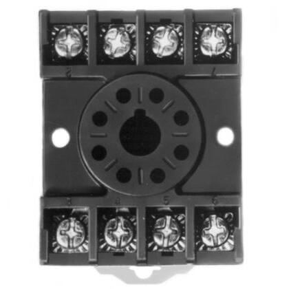 Socket, Octal, 8 Pin, Pressure Clamp Terminals