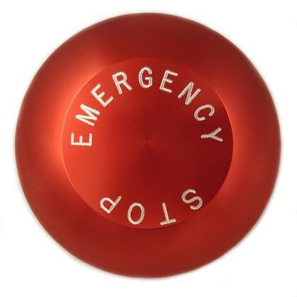 Push Button, 30mm, Push-Pull, Red, 65mm, Aluminum, EMERG. STOP