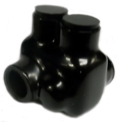 Multi-Tap Connector, Insulated, 14 - 1/0 AWG, 2-Port, Opposite Sides, Black