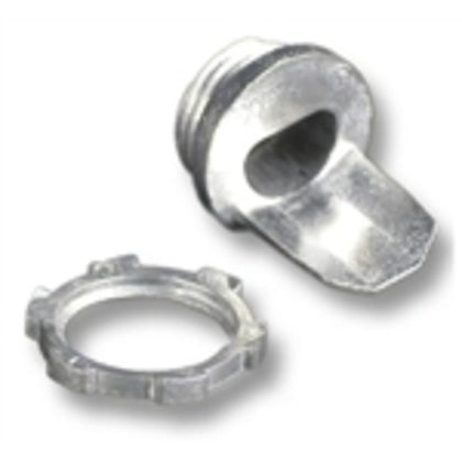 Raceway Male Box Connector, 1/2", Galvanized, 500/700 Series