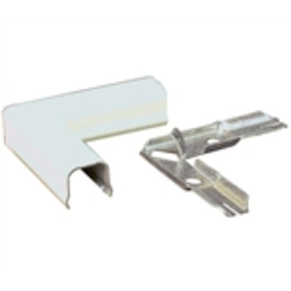 Raceway 90° Flat Elbow, Steel, White, 700 Series