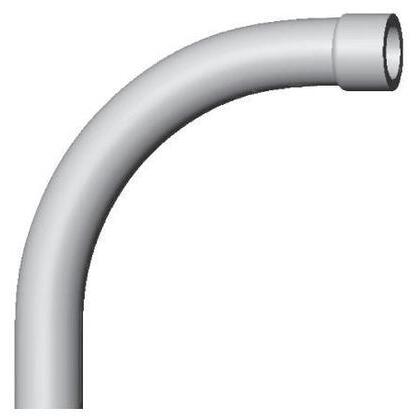 3" PVC Elbow, 90°, Schedule 40, Belled End, 36" Radius