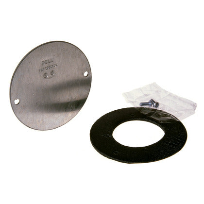 Weatherproof Cover, Round, Blank, 4" Diameter, Aluminum Die Cast