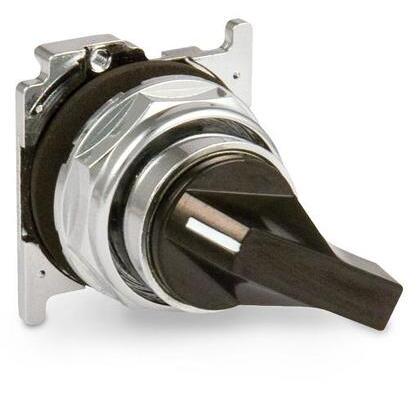 Selector Switch, 2 Position, Black Lever, Operator Only, 30mm