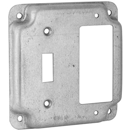 4" Square Exposed Work Cover, (1) Toggle, (1) Decora/GFCI