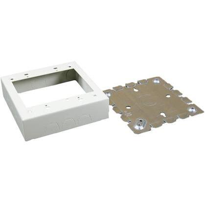 Device Box, 2-Gang, 500/700 Series Raceway, Ivory