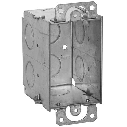Switch Box With Plaster Ears, Gangable, 3-1/2" Deep