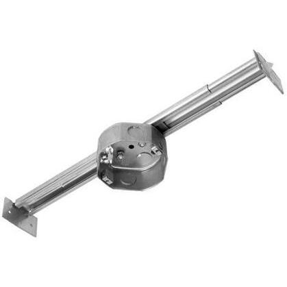 4" Octagon Box w/Hanger, 1-1/2" Deep, KOs, Metallic