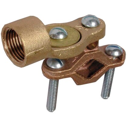 1/2" - 1" Ground Clamp, 1/2" Hub