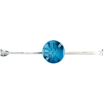 4" Round Ceiling/Fixture Box with Bar Hanger, Non-Metallic