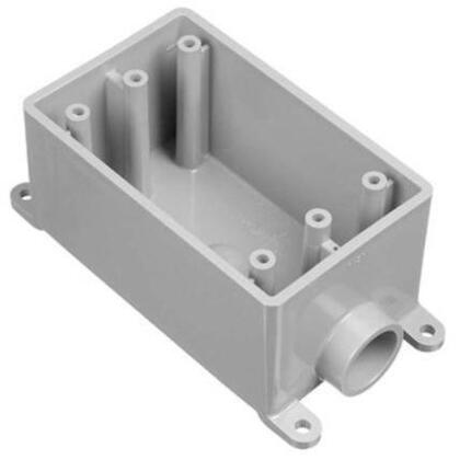 Weatherproof Box, FSE Type, 1 Gang, (1) 3/4" Outlets, 2.42" Deep, Non-Metallic