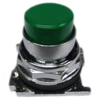 30.5 Mm, Pushbutton, Extended, Green