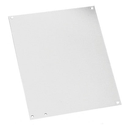 Panel For Junction Box, 10" x 8", Steel/White Powder Coat Finish