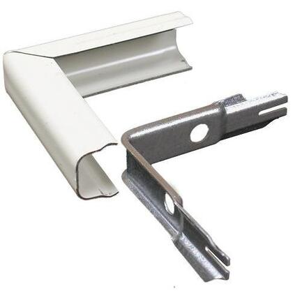Raceway External Elbow, 500 Series, Steel, Ivory