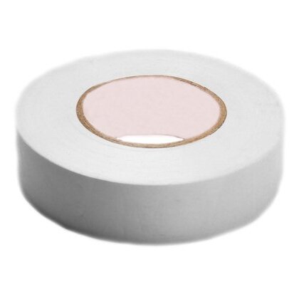 Color Coding Electrical Tape, Vinyl, White, 1/2" x 20'