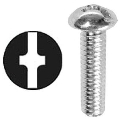#6-32 x 3/4" Round Head Machine Screw, Slotted/Phillipse