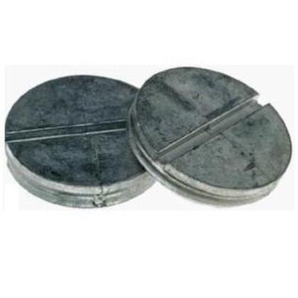 Closure Plug, Weatherproof, Diameter: 3/4", Gray, Die Cast