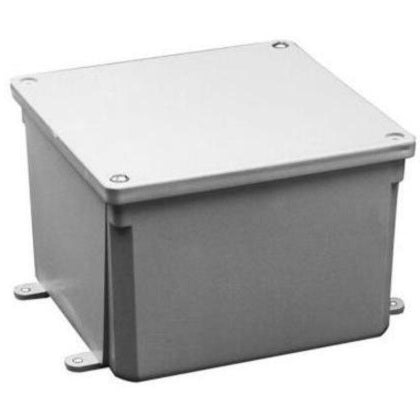 Junction Box, NEMA 4X, Screw Cover, 6" x 6" x 4"