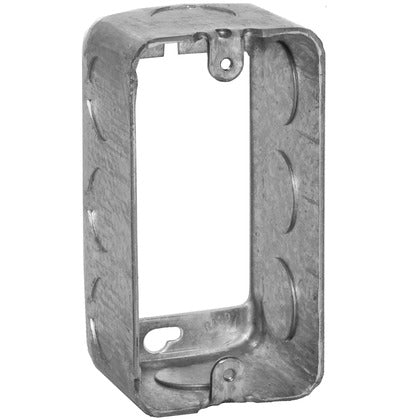Handy Box Extension Ring, 1-7/8" Deep, 1/2" KOs, Drawn, Metallic