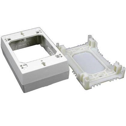 Device Box, 1-Gang, 2300 Series Raceway, Ivory