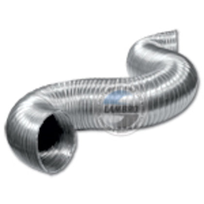 Ducting, Semi-Rigid, Flexible, 4" Dia., 25' Long