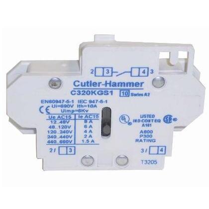Contactor, Auxiliary Contact, Pilot Rated, 10A, 600VAC, Side Mount, 1NO