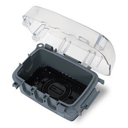 Weatherproof In-Use Cover, 1 Gang, Multiple Insert Type, 2-1/4" Deep, Non-Metallic
