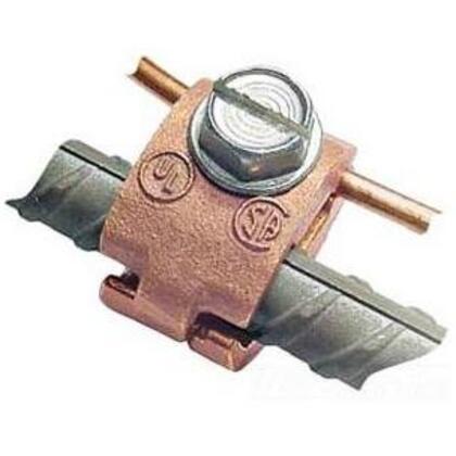 Jones Rebar Clamp, # 3, 3/8", 6 - 8 AWG, Copper Only, Direct Burial