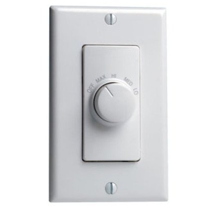 Fan Control Rotary, 4-Speed, White
