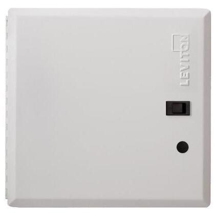 Structured Media Center, 14" Hinged Cover with Lock, White