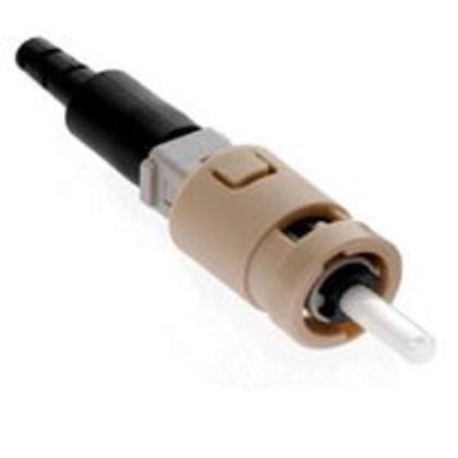 Connector, Multimode, Pre-Polished, Fiber Optic, FastCam ST, Beige