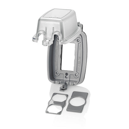 Weatherproof In-Use Cover, 1 Gang, Multiple Insert Type, 3.080" Deep, Vertical Mount