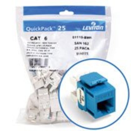 Snap-In Connector, eXtreme 6+, CAT 6, Blue, 25 in a Bag