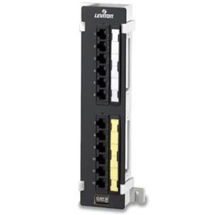 Universal Patch Block, Category 6, 12-Port, 110 Style, 89B Wall Bracket