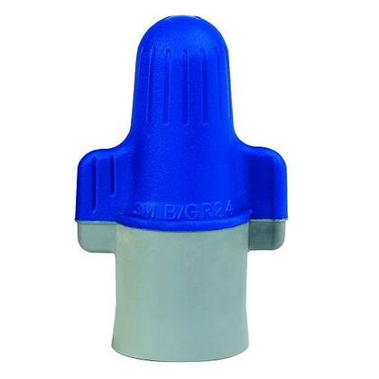 Wire Connector, 14 - 4 AWG, Blue/Gray, Flexible Skirt